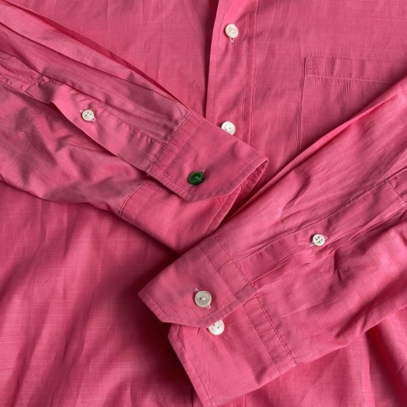 Eton bright pink button down collar shirt 100% cotton - Picture 13 of 14